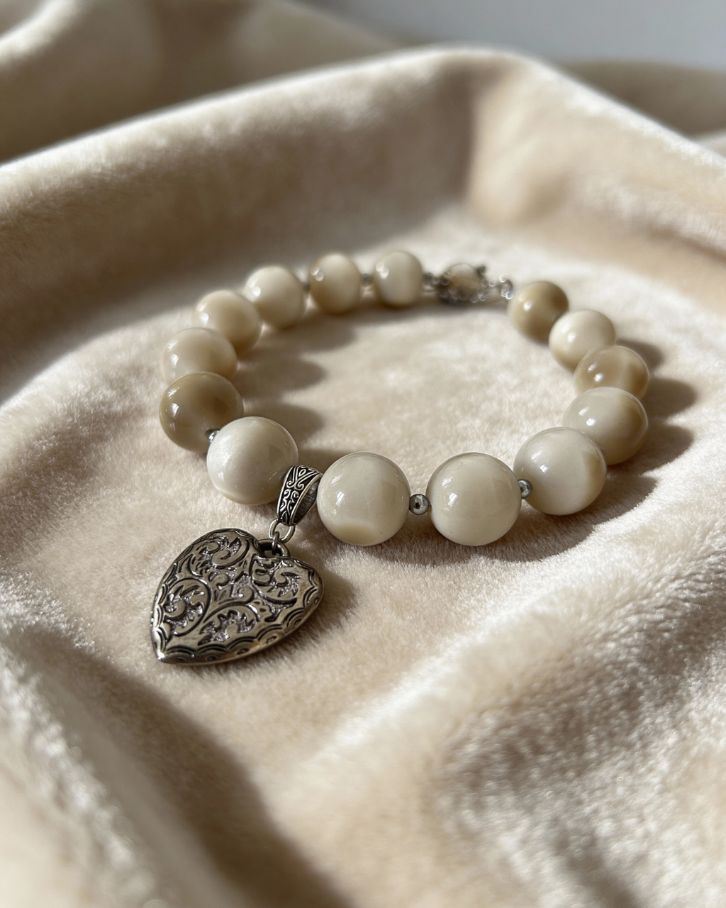 Collana Sacro Cuore Pearl