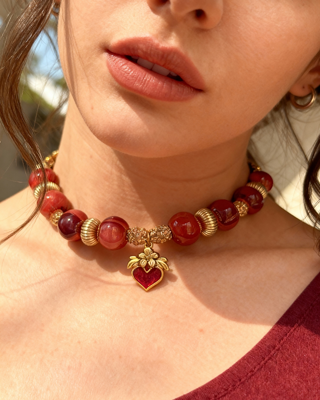 Collana Athena Soleil Rouge