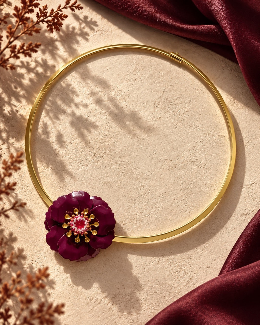 Collana Burgundy Fleur d’Amour