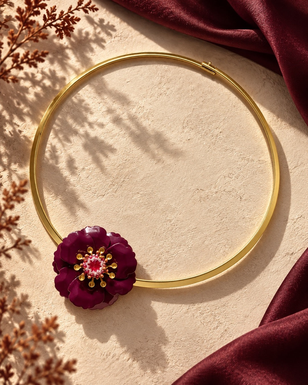 Collana Burgundy Fleur d’Amour