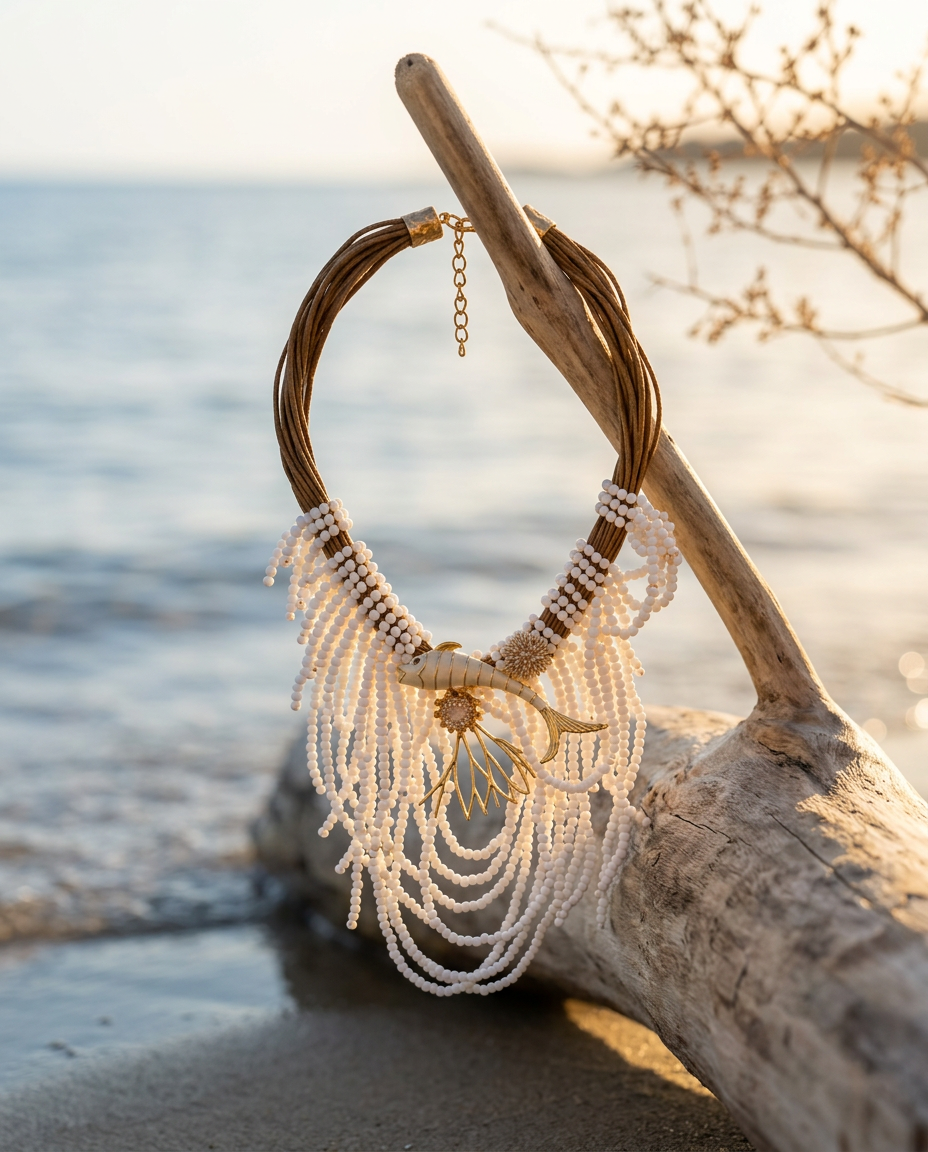 Collana Coralya White