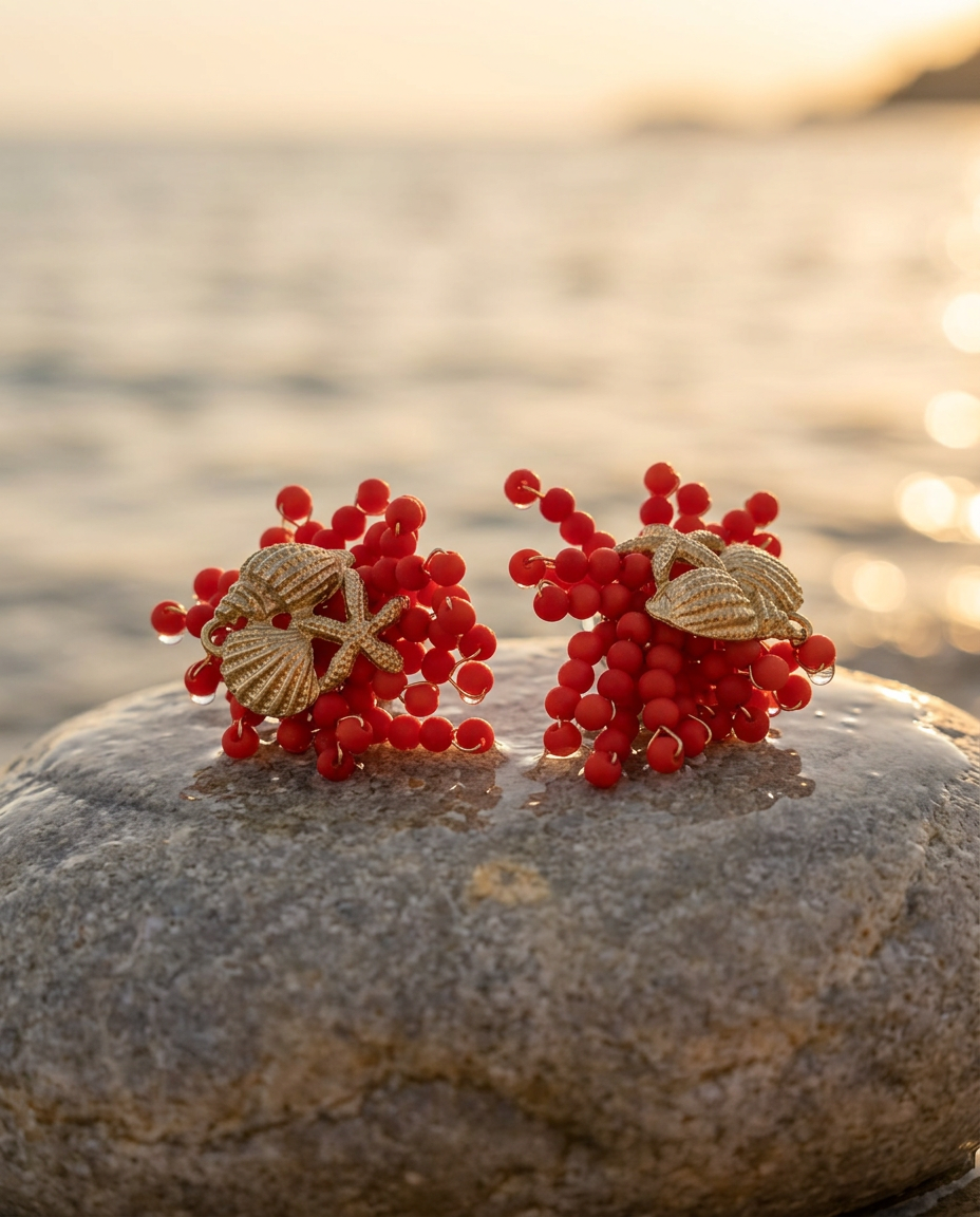 Orecchini Coralya Red