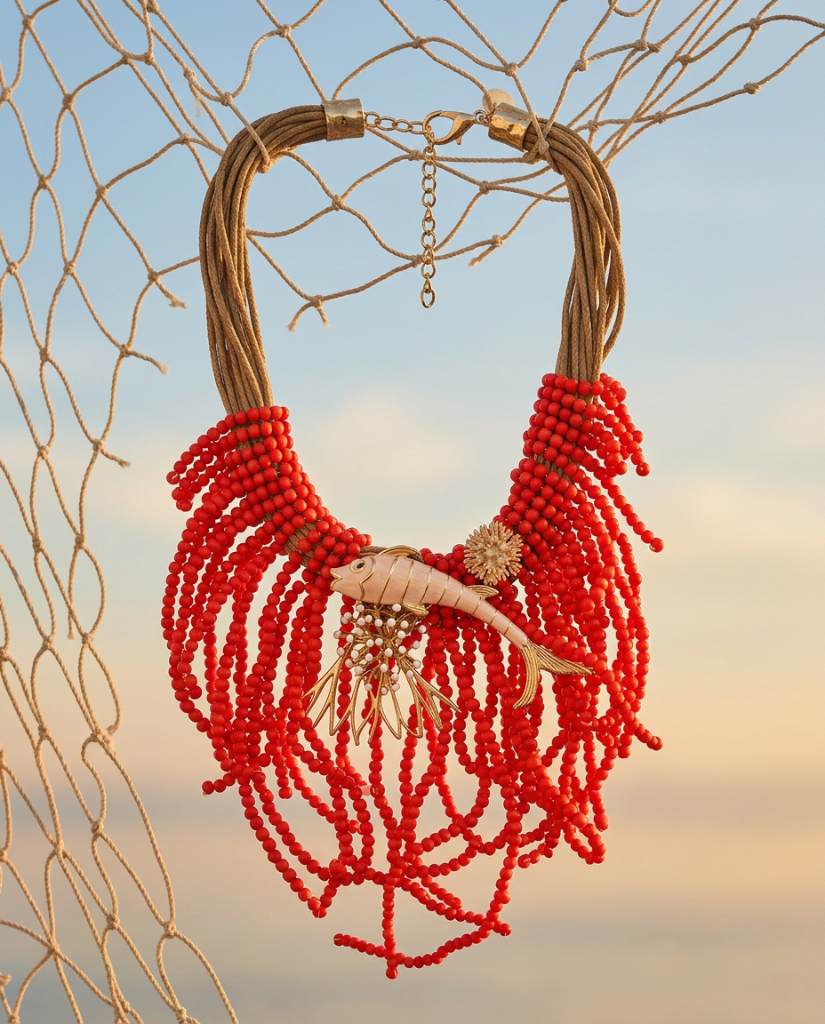 Collana Coralya Red