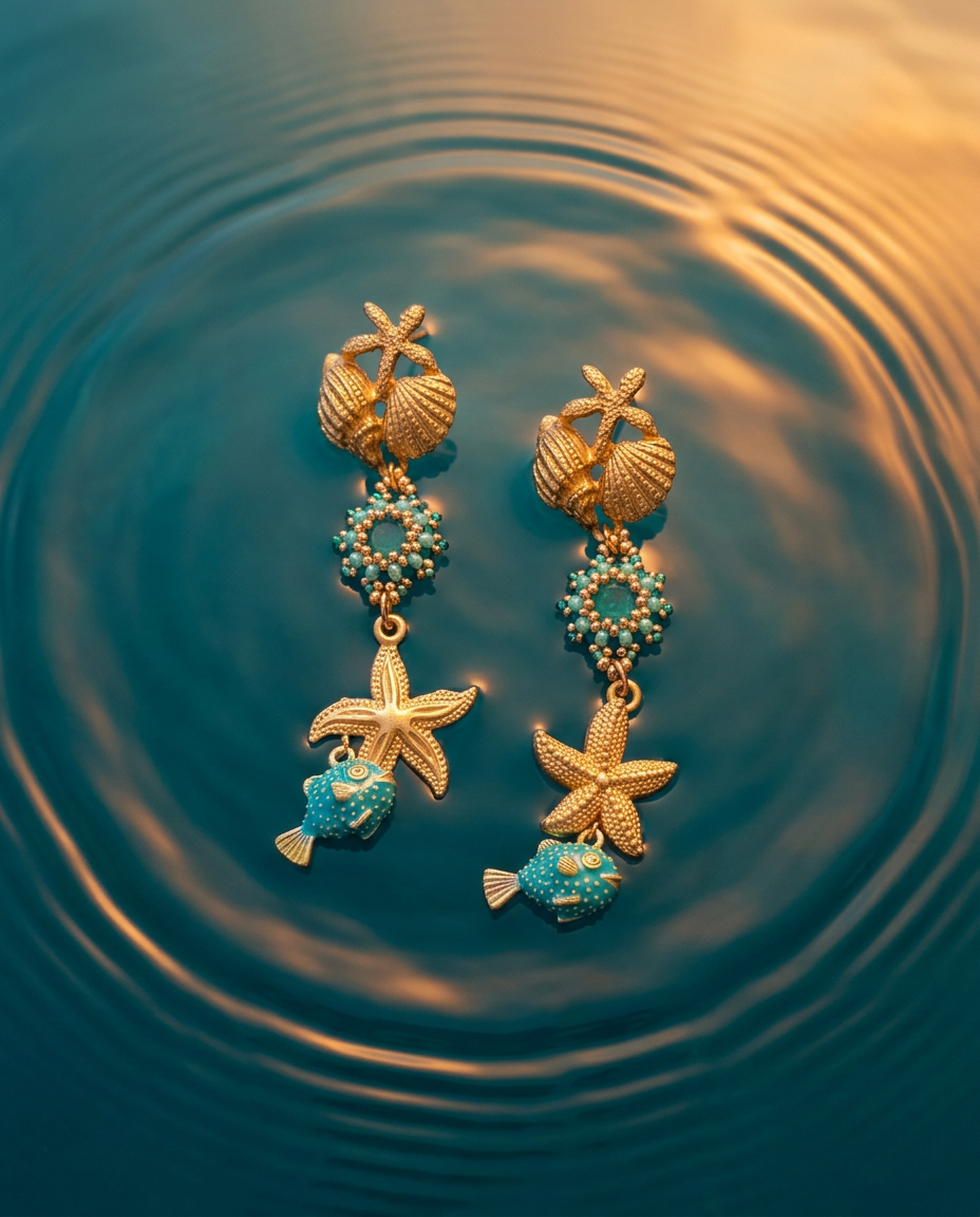 Orecchini Poisson Turquoise