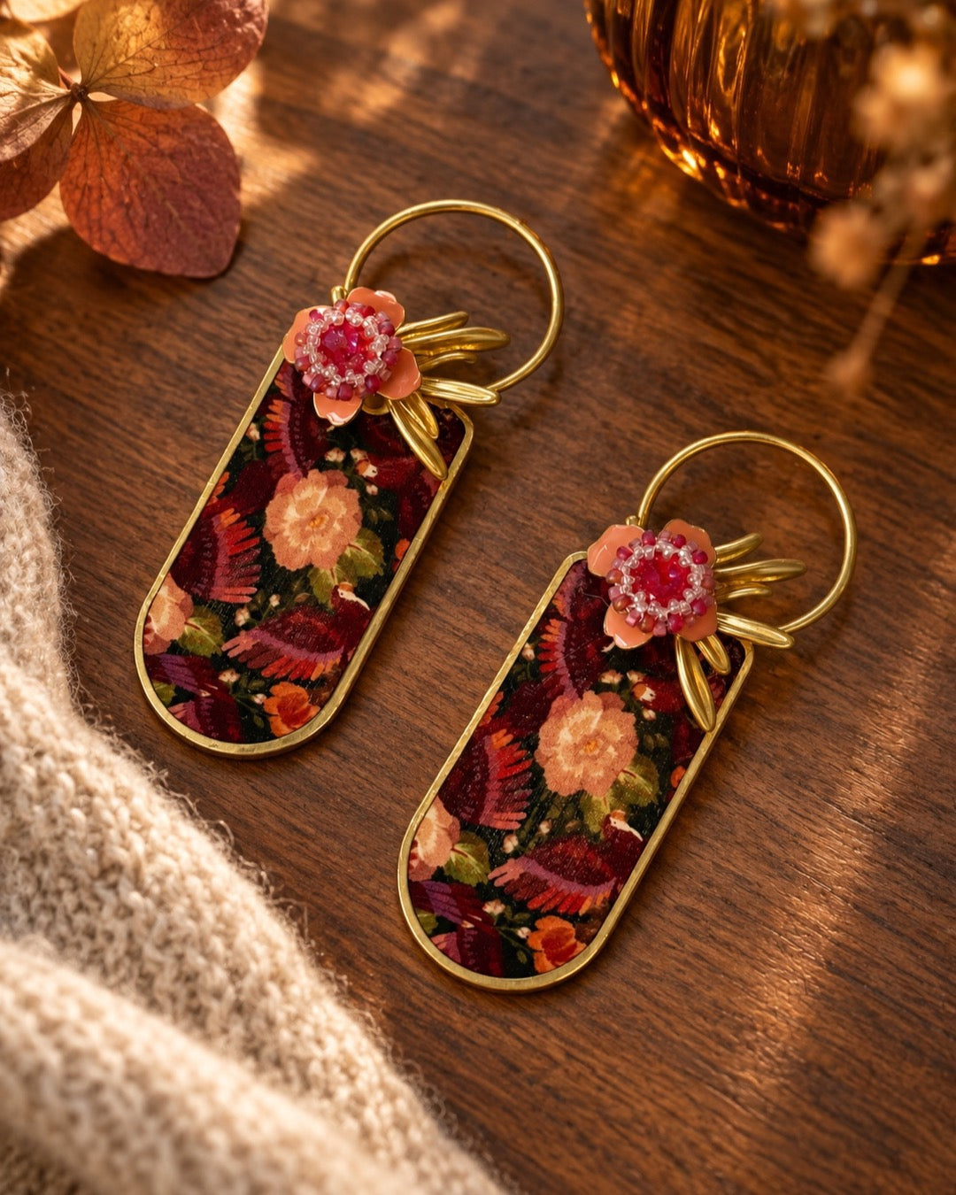 Orecchini Burgundy Garden Capsule