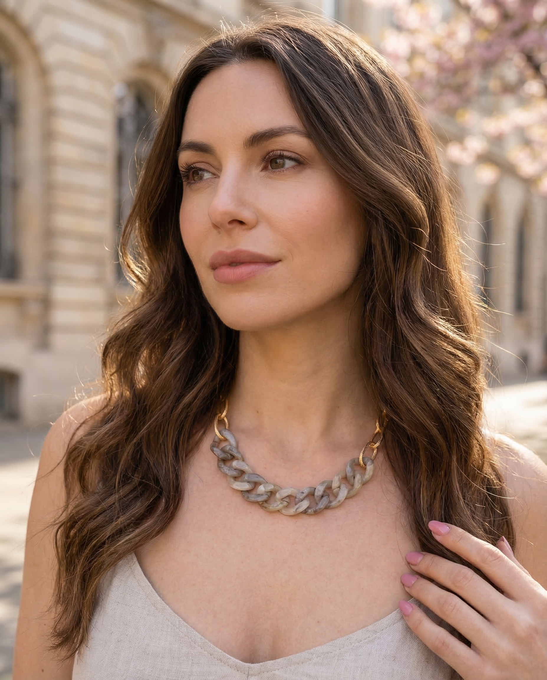 Collana Gioia Mélange Grey