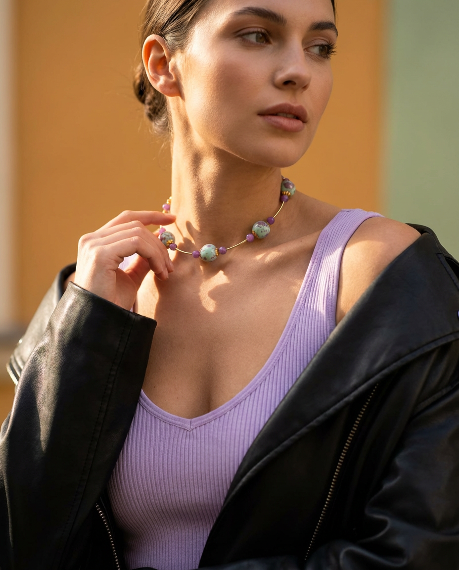 Collana Violet Tide