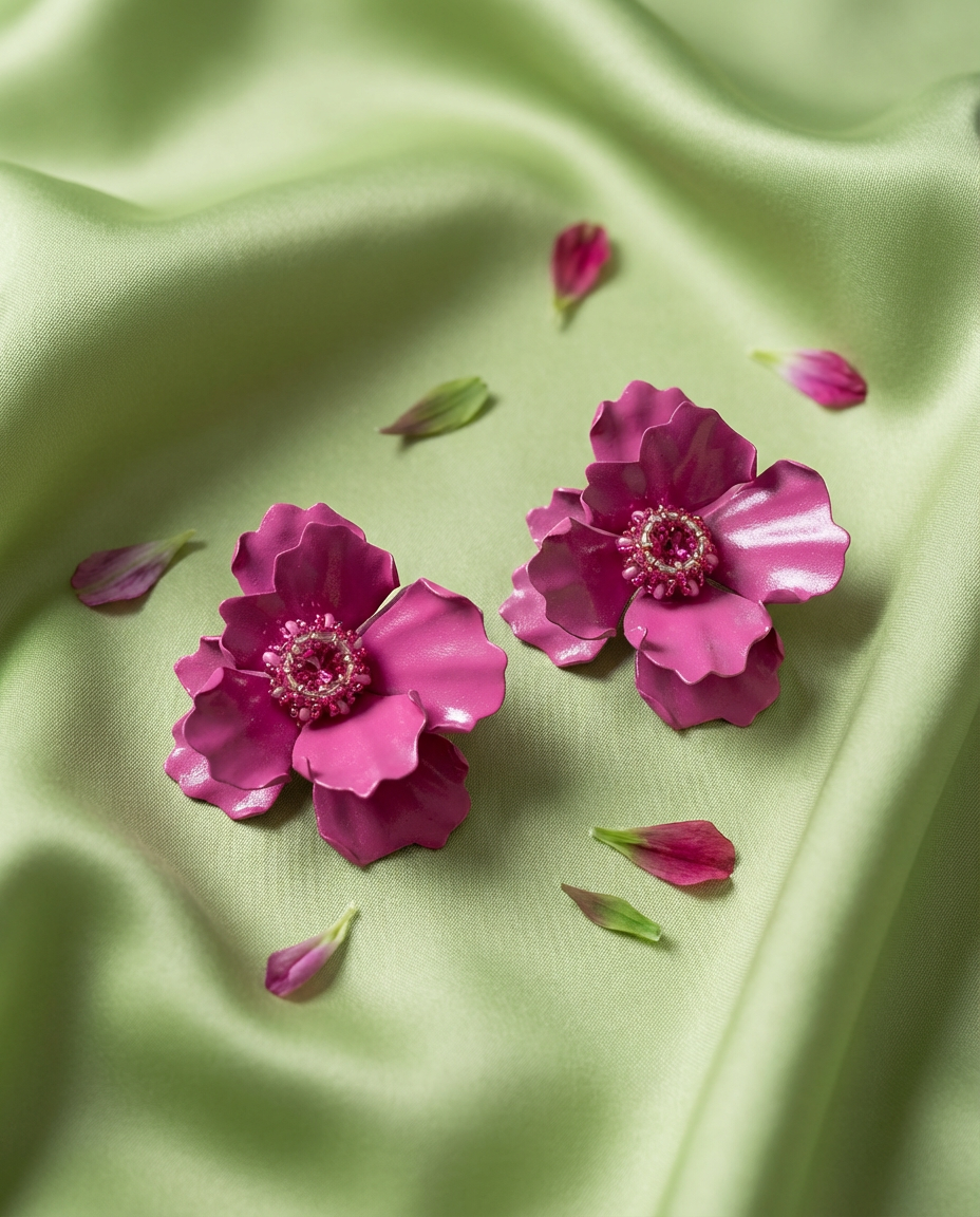 Orecchini Peonia Pink Candy