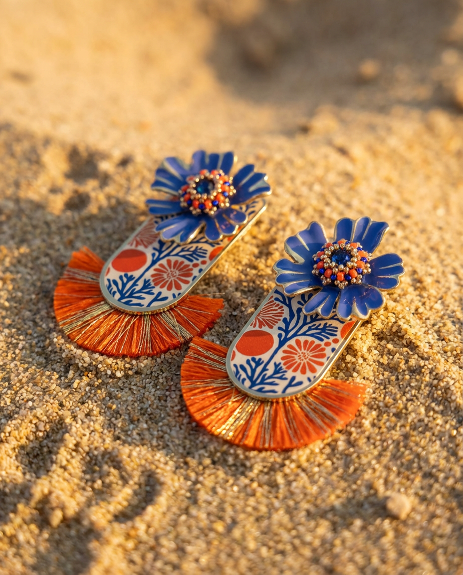 Orecchini Hawaii Blue
