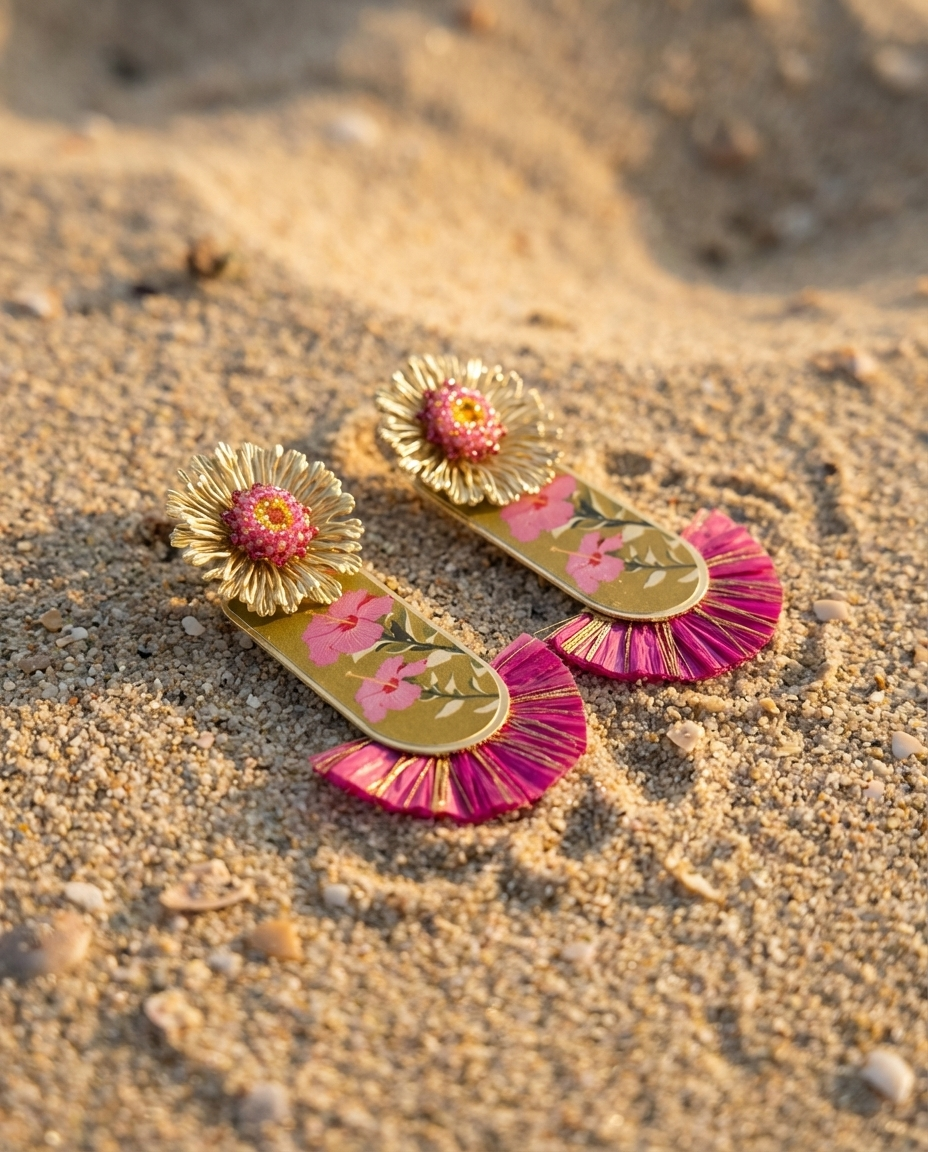Orecchini Hawaii Pink