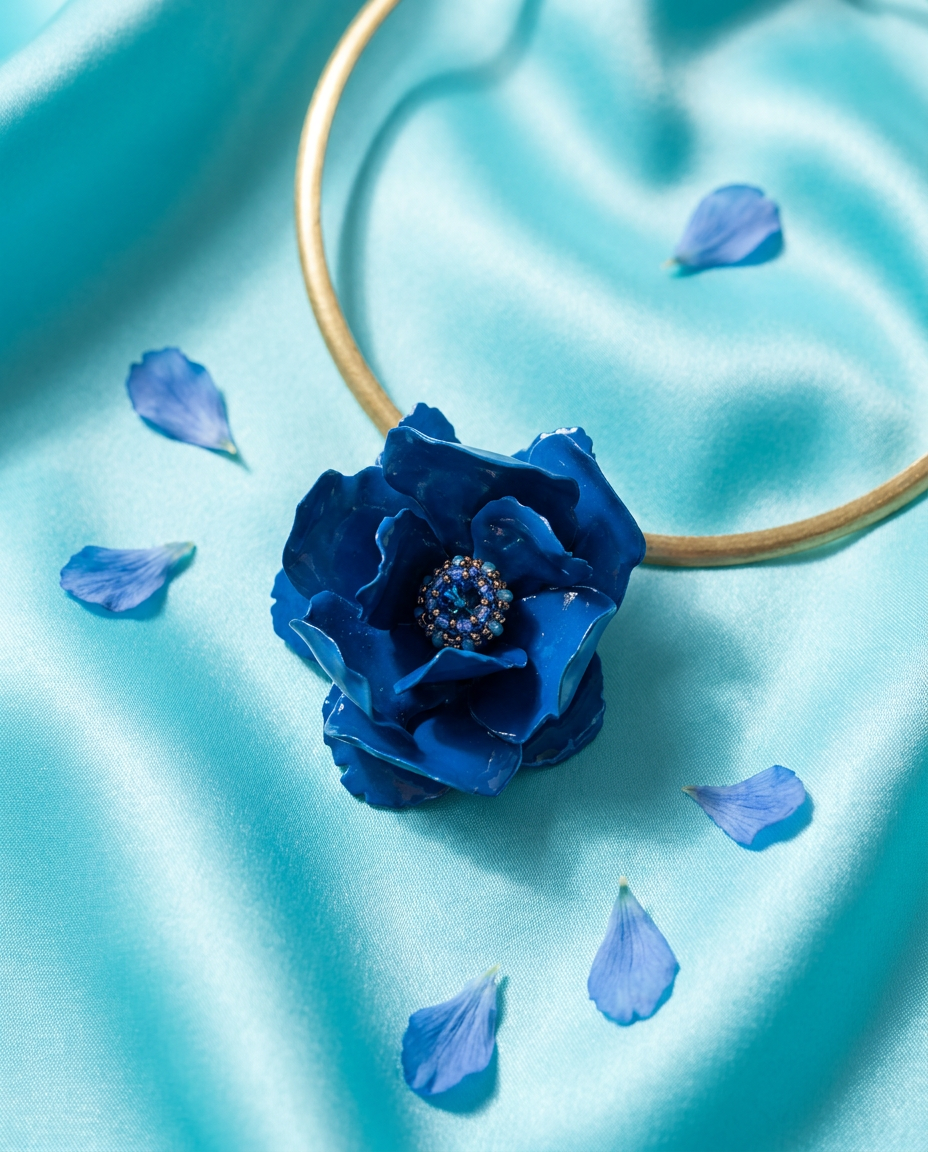 Collana Peonia Blue Royal