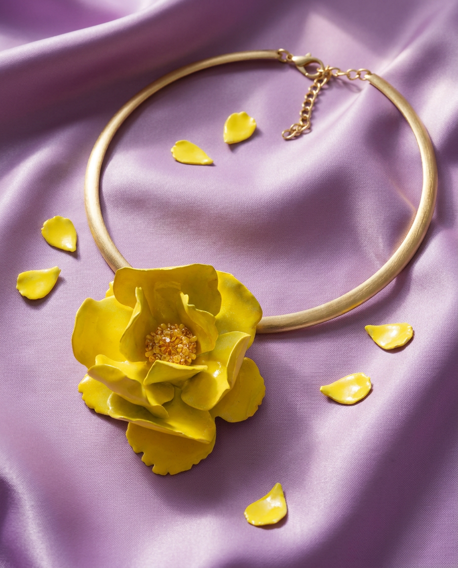 Collana Peonia Yellow